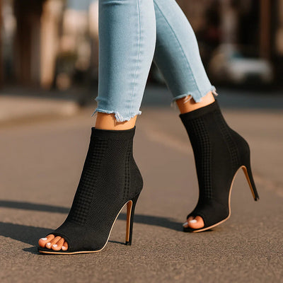 Celeste | Elegant Peep-Toe Heels