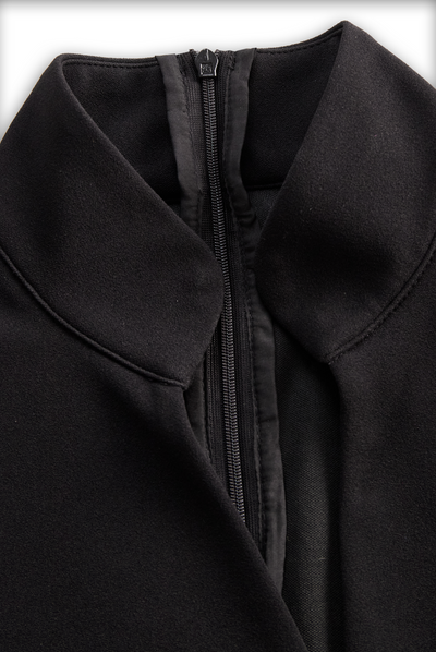 Klara | Sophisticated High-Collar Belted Midi Dress
