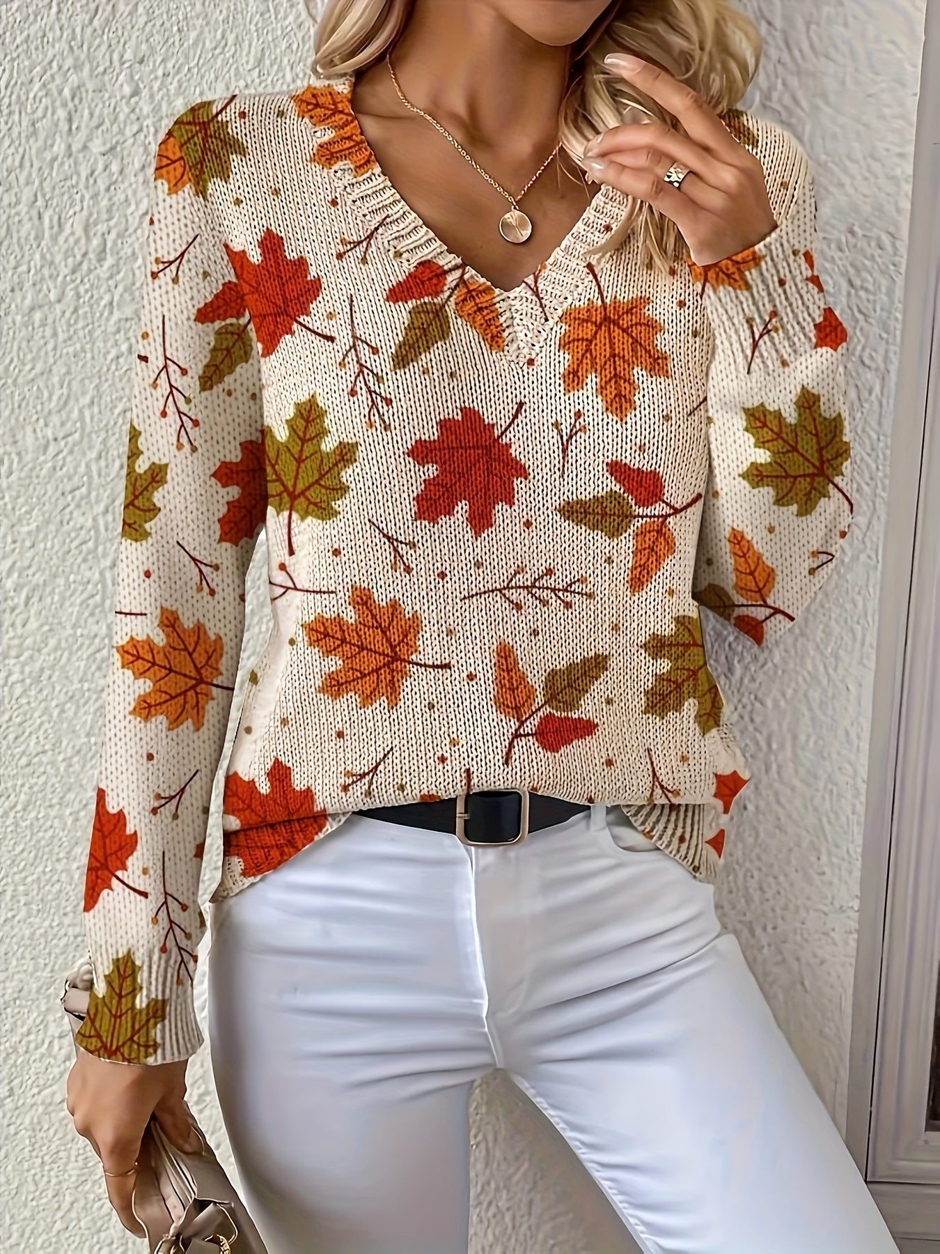 Lois | Easygoing Autumn-Leaf Everyday Sweater