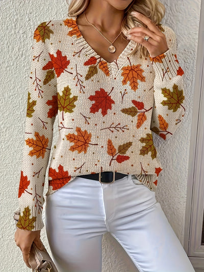 Lois | Easygoing Autumn-Leaf Everyday Sweater