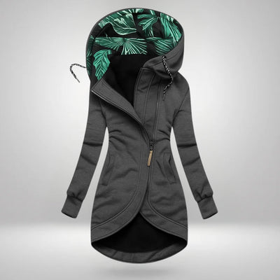 Sierra | Sleek Zip-Up Hooded Coat