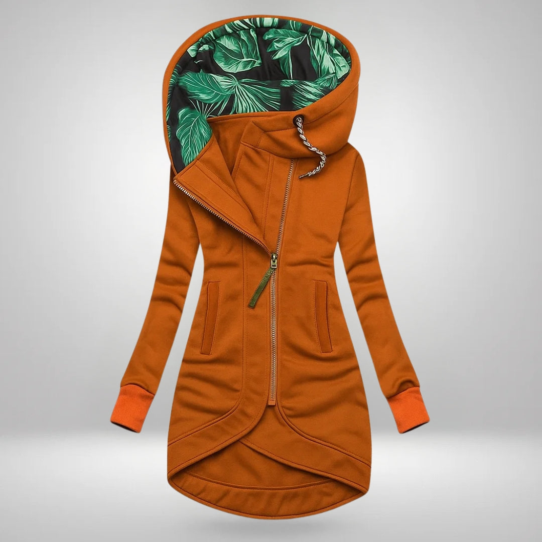 Sierra | Sleek Zip-Up Hooded Coat