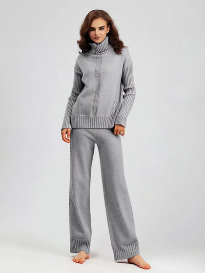 Sierra | Knit Lounge Set with Turtleneck