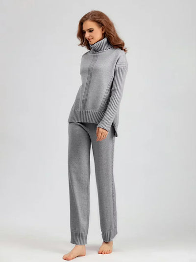 Sierra | Knit Lounge Set with Turtleneck