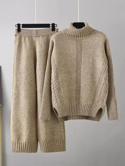 Sierra | Knit Lounge Set with Turtleneck