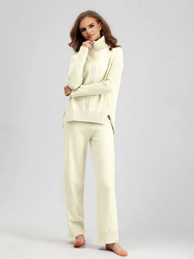 Sierra | Knit Lounge Set with Turtleneck