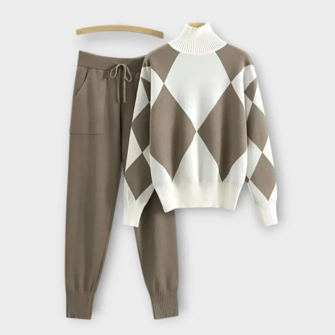 Sophie | Argyle Knit Set
