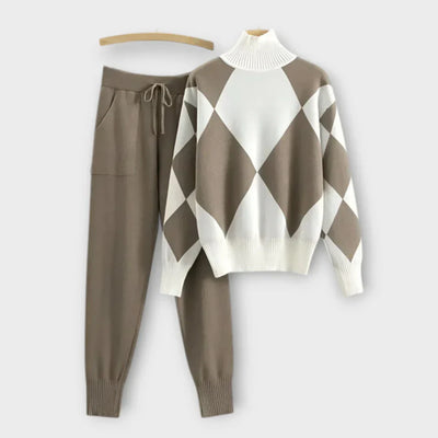 Sophie | Argyle Knit Set