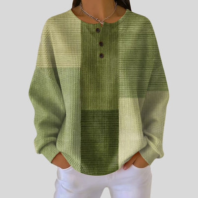 Karen | Cozy Waffle Knit Henley