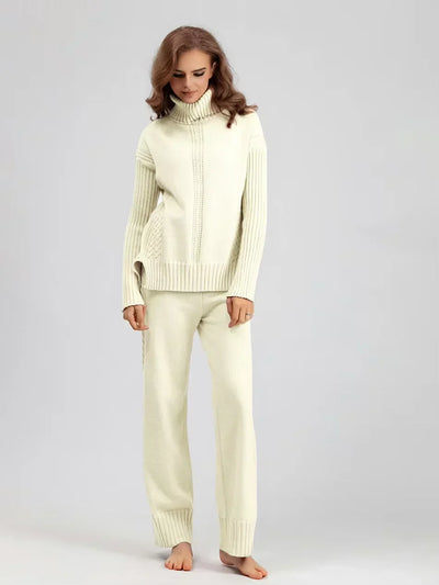 Sierra | Knit Lounge Set with Turtleneck