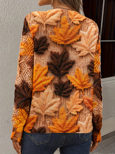 Joanna | Autumn Glow V-Neck Sweater