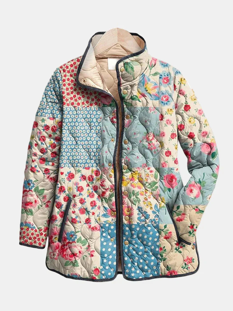 Clara | Patchwork-Inspired Quilted Floral Jacket