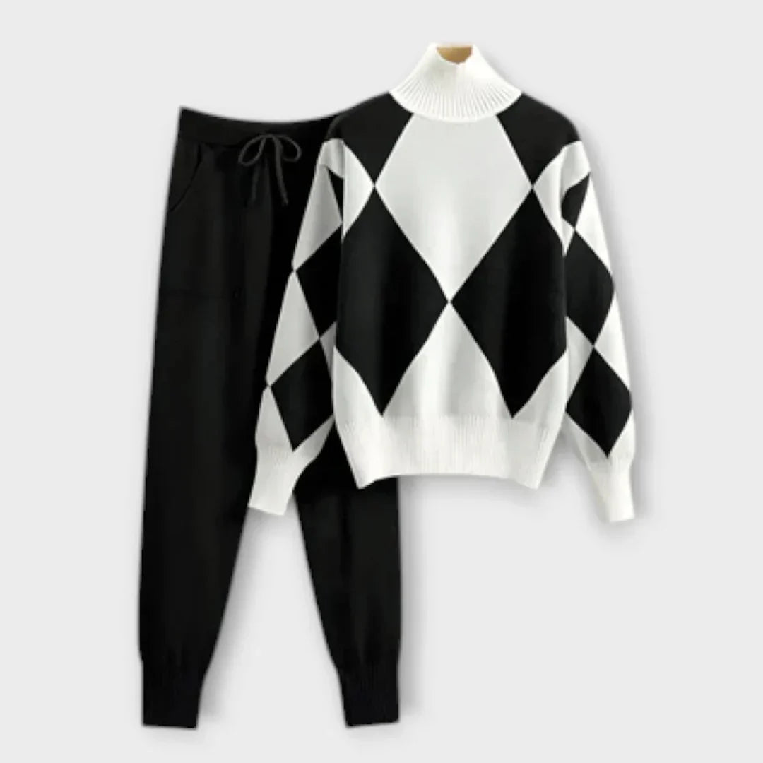 Sophie | Argyle Knit Set