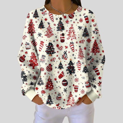 Janice | Cozy Waffle Knit Henley