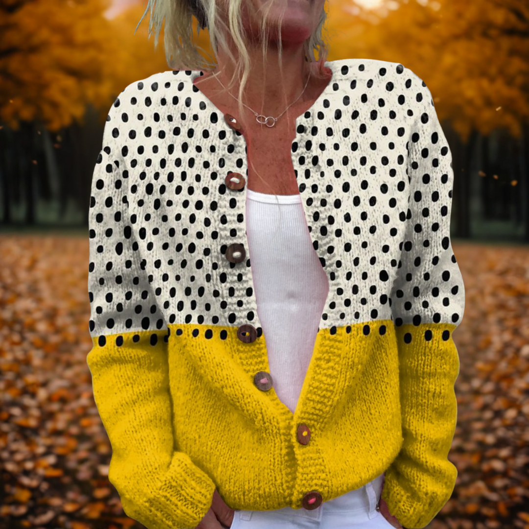Daisy | Polka Pop Knit Cardigan