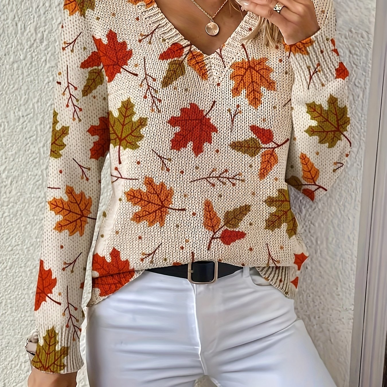 Lois | Easygoing Autumn-Leaf Everyday Sweater