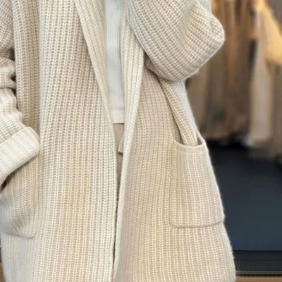 Eliana | Oversized Knit Pocket Cardigan