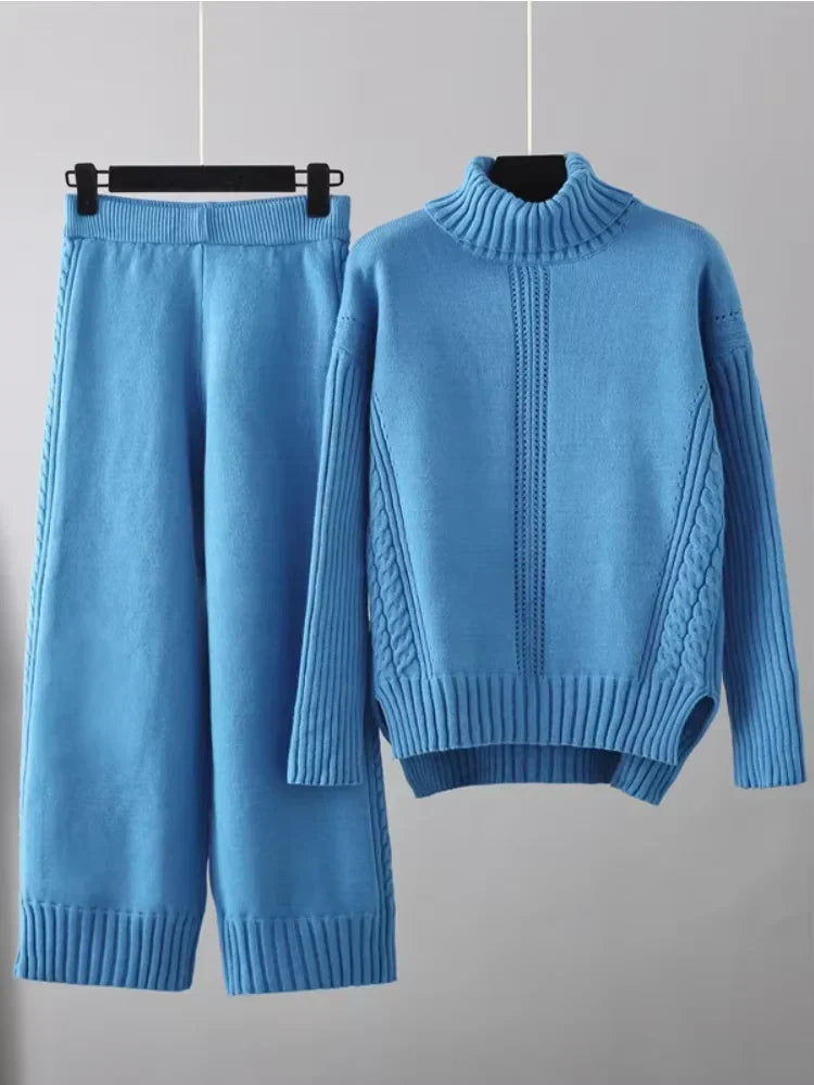 Sierra | Knit Lounge Set with Turtleneck