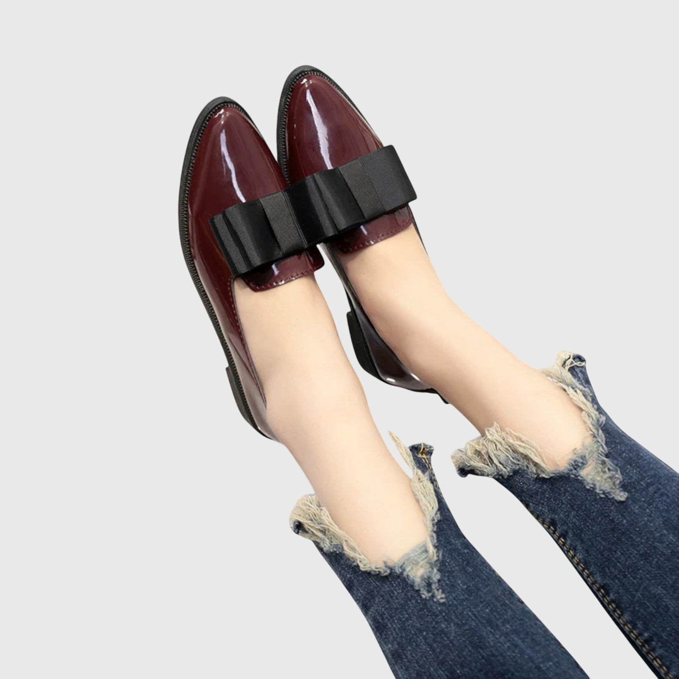 Marilyn | Polished Bow-Detail Loafer