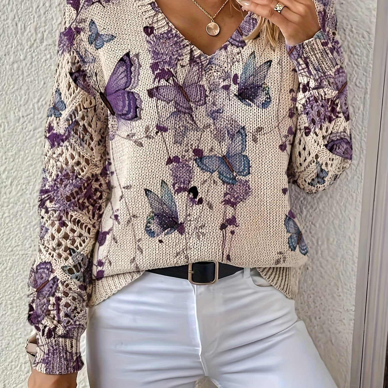 Diana | Gentle Butterfly-Whisper Comfort Sweater