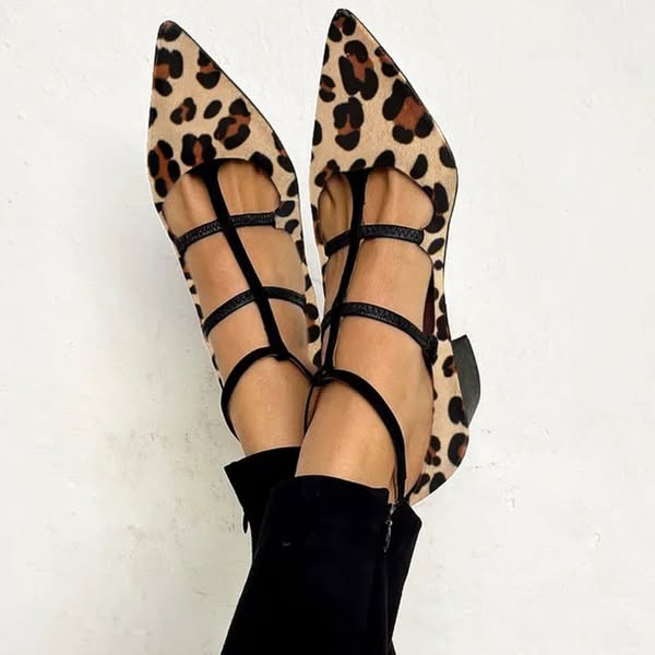 Sabrina | Chic Leopard-Strap Block Heel