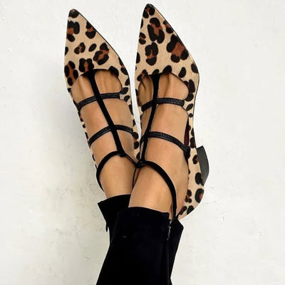 Sabrina | Chic Leopard-Strap Block Heel