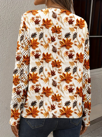 Marjorie | Warm Autumn-Leaf Comfort Sweater