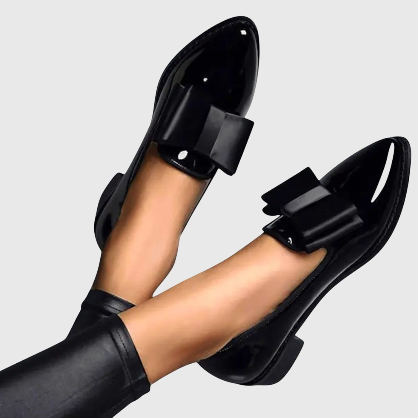 Marilyn | Polished Bow-Detail Loafer