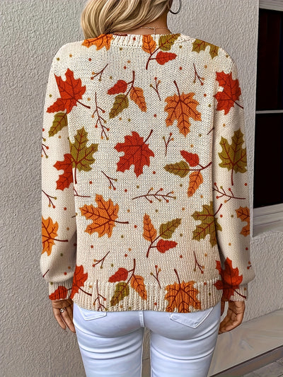 Lois | Easygoing Autumn-Leaf Everyday Sweater