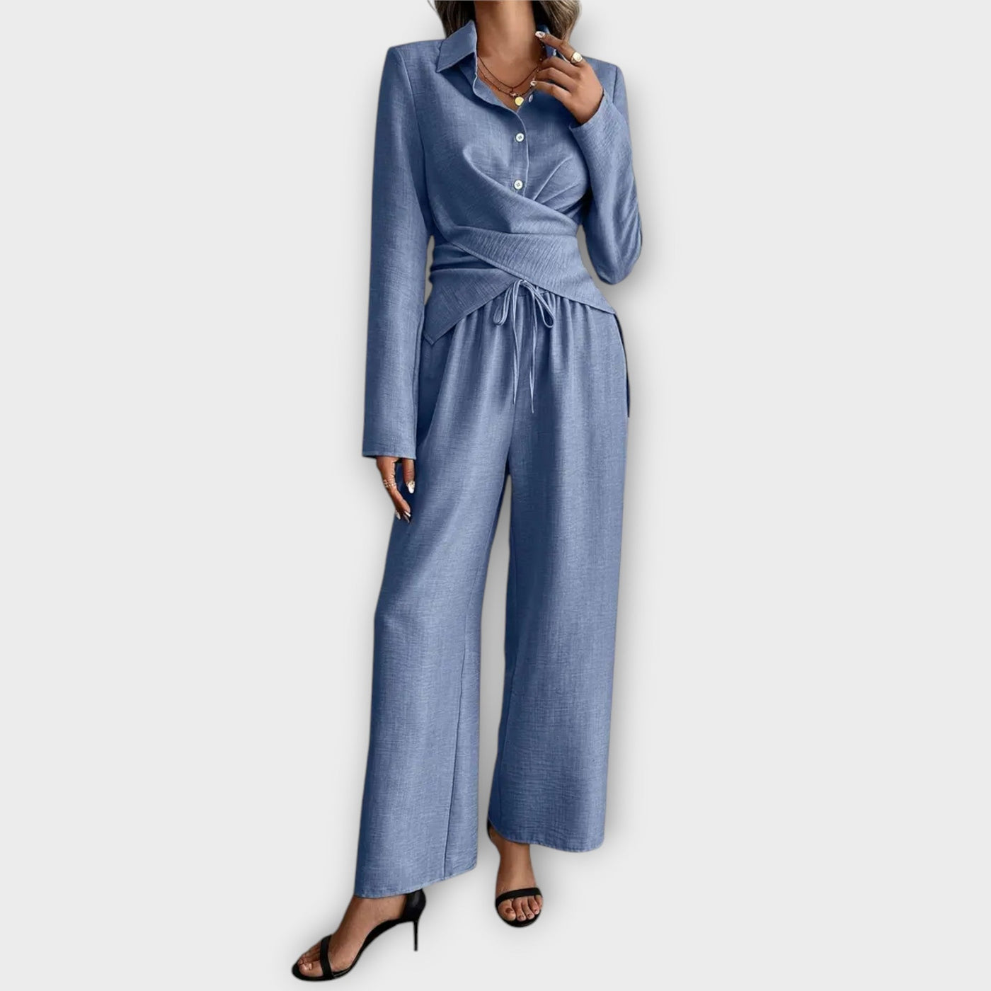 Vanessa | Wrap Detail Two Piece Set