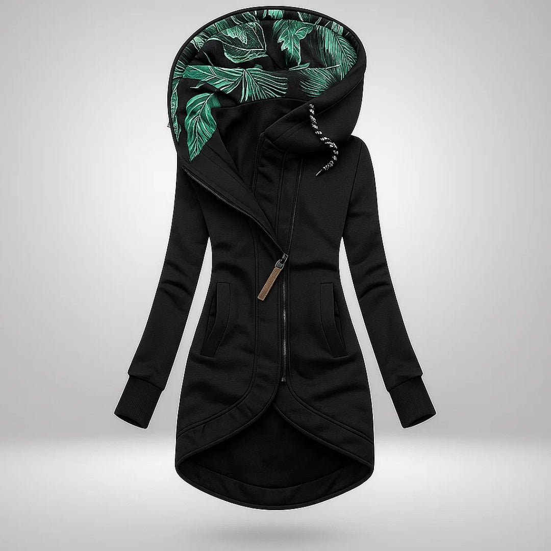 Sierra | Sleek Zip-Up Hooded Coat