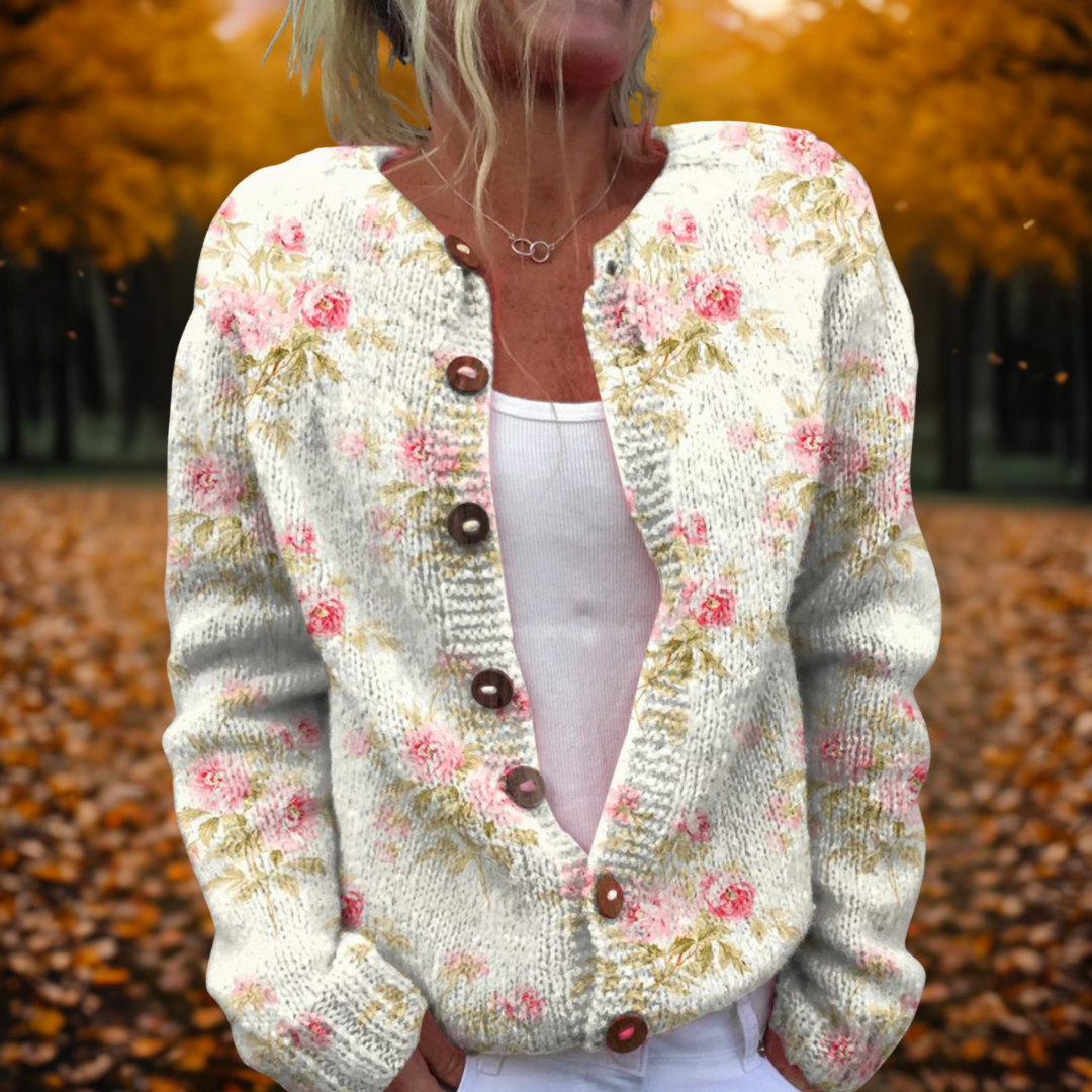 Lillian | Floral Knit Cardigan