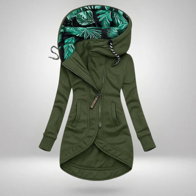 Sierra | Sleek Zip-Up Hooded Coat