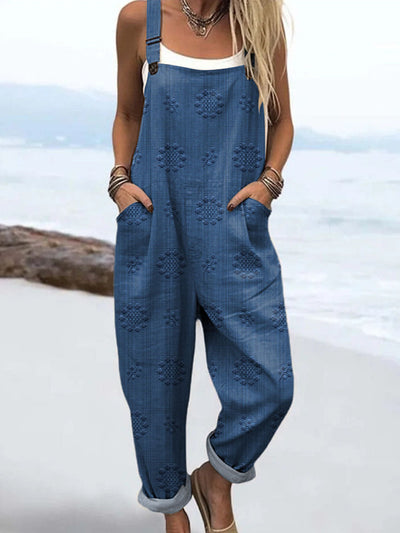 Shirley | Easy Fit Textured Meadow Overall