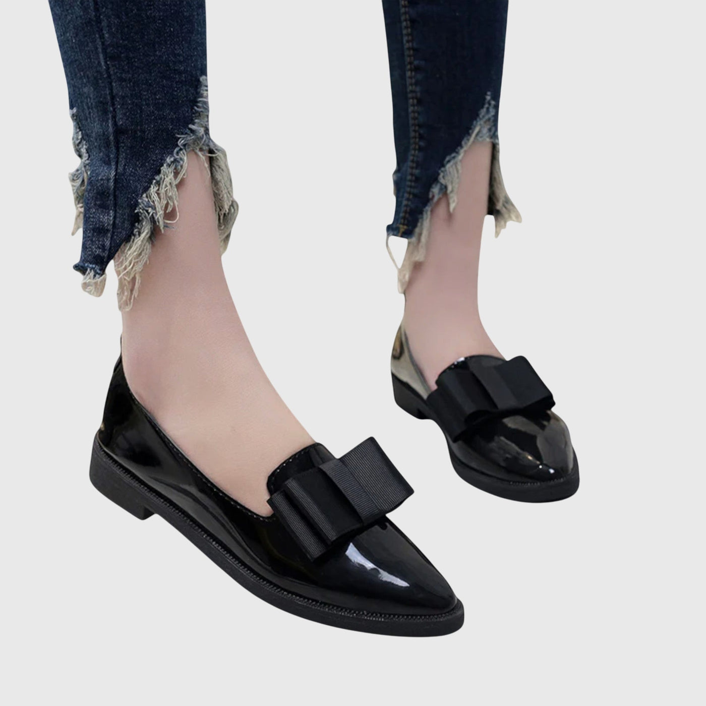 Marilyn | Polished Bow-Detail Loafer