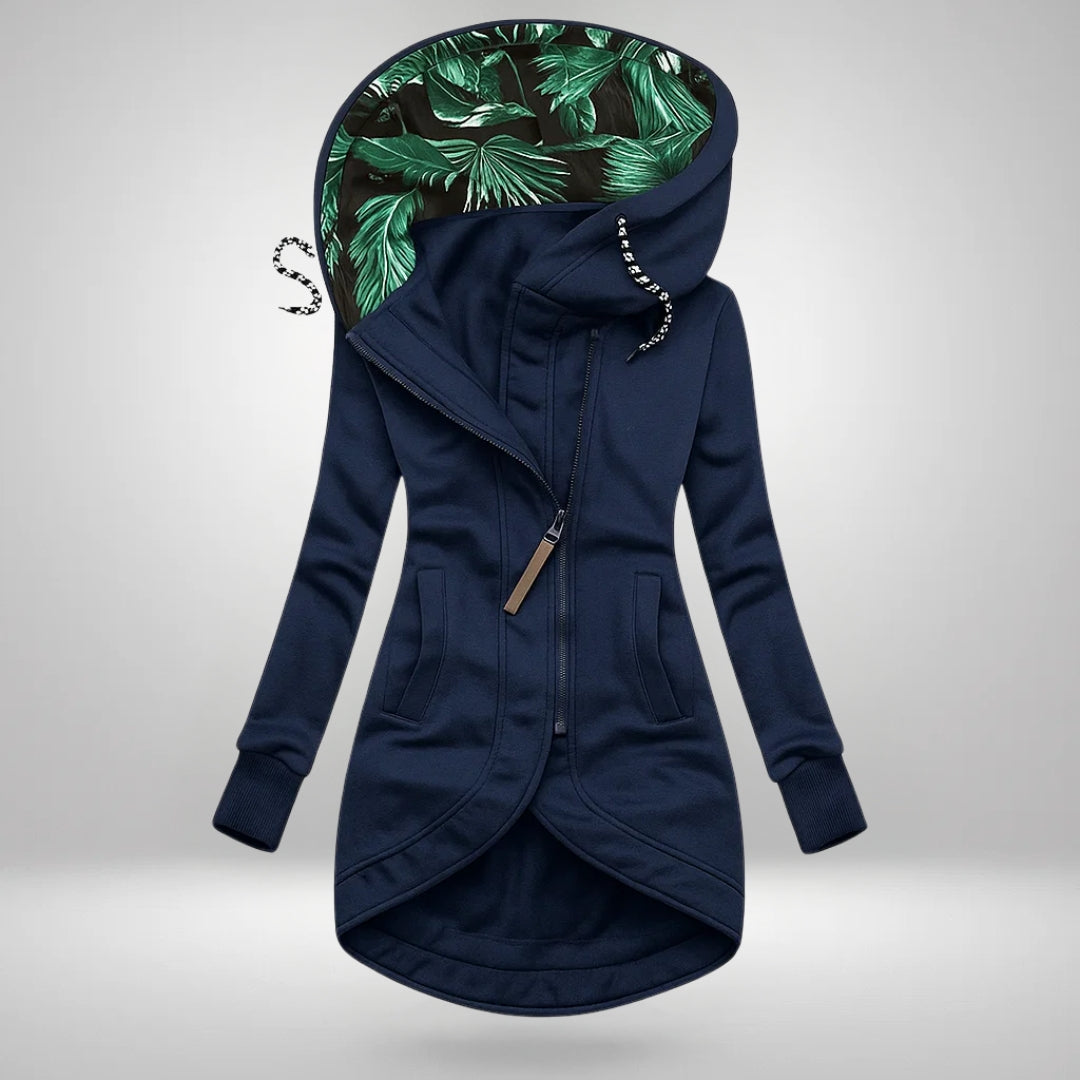 Sierra | Sleek Zip-Up Hooded Coat