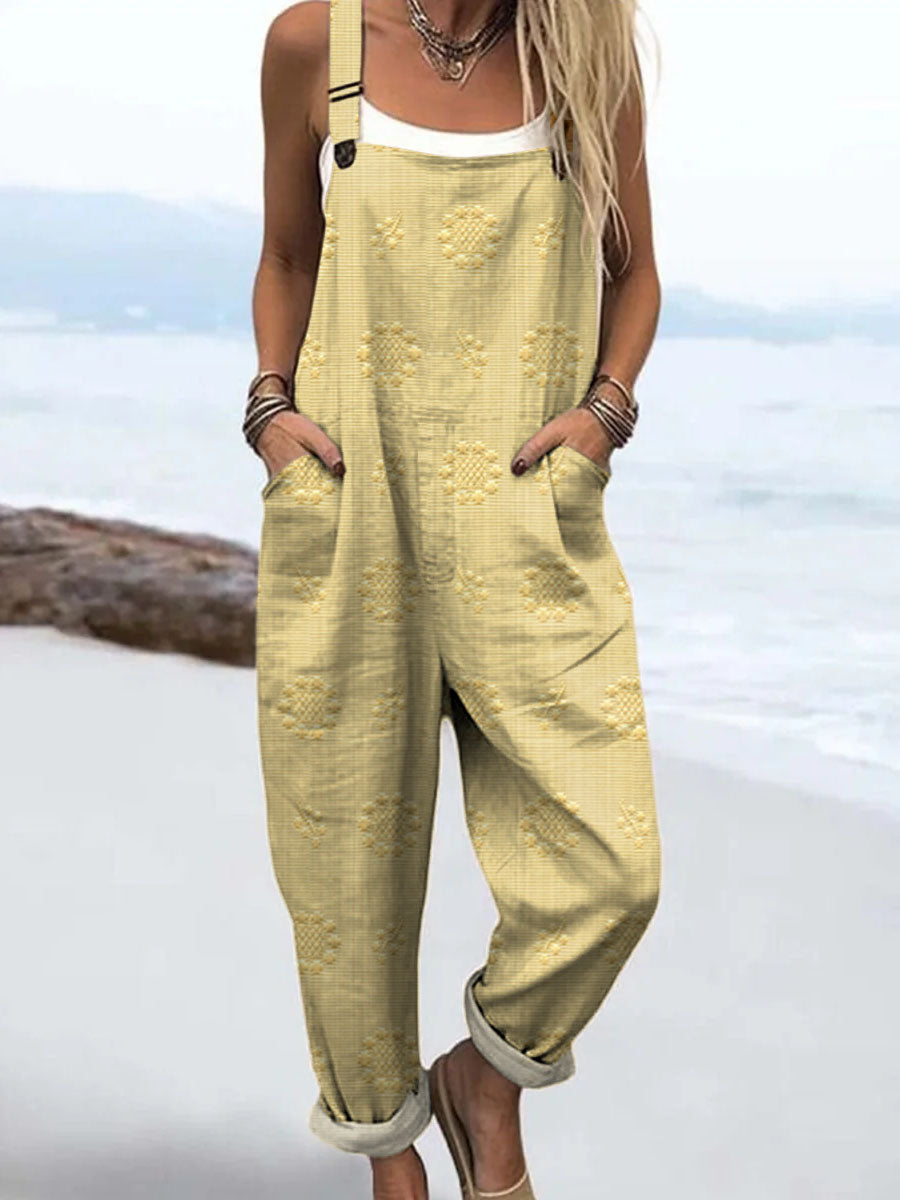 Shirley | Easy Fit Textured Meadow Overall