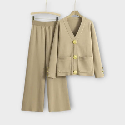 Chloe | Button Detail Knit Set