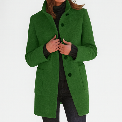 Samantha | Elegant Wool-Blend Tailored Winter Coat