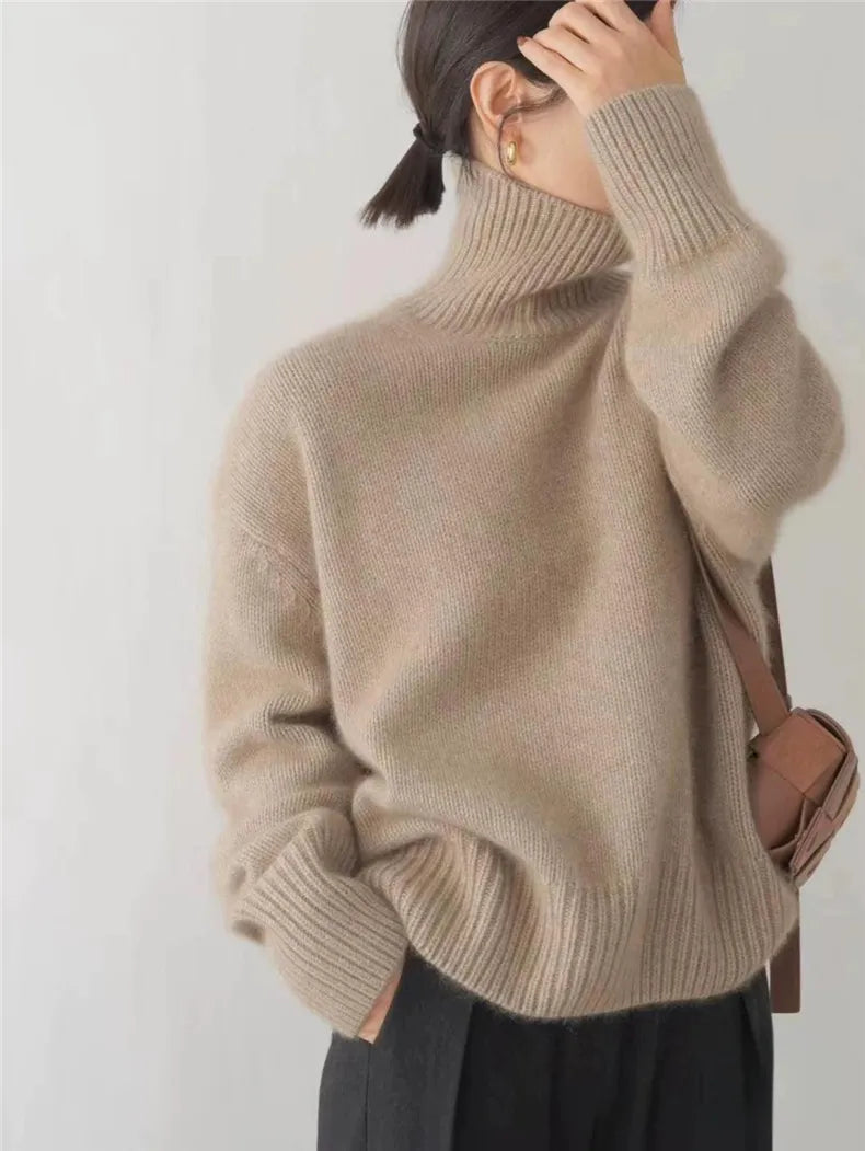Isla | Soft Knit Oversized Turtleneck Sweater