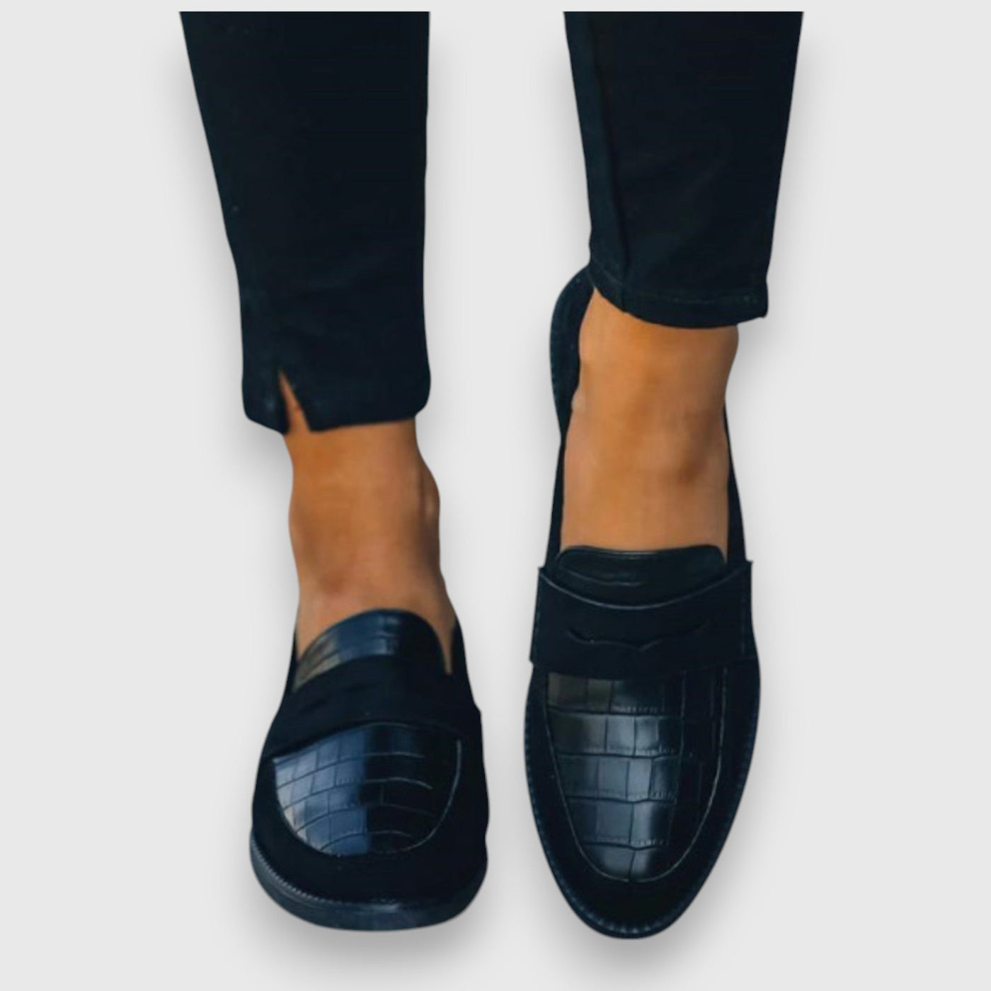 Renee | Croc-Textured Orthopedic Loafer