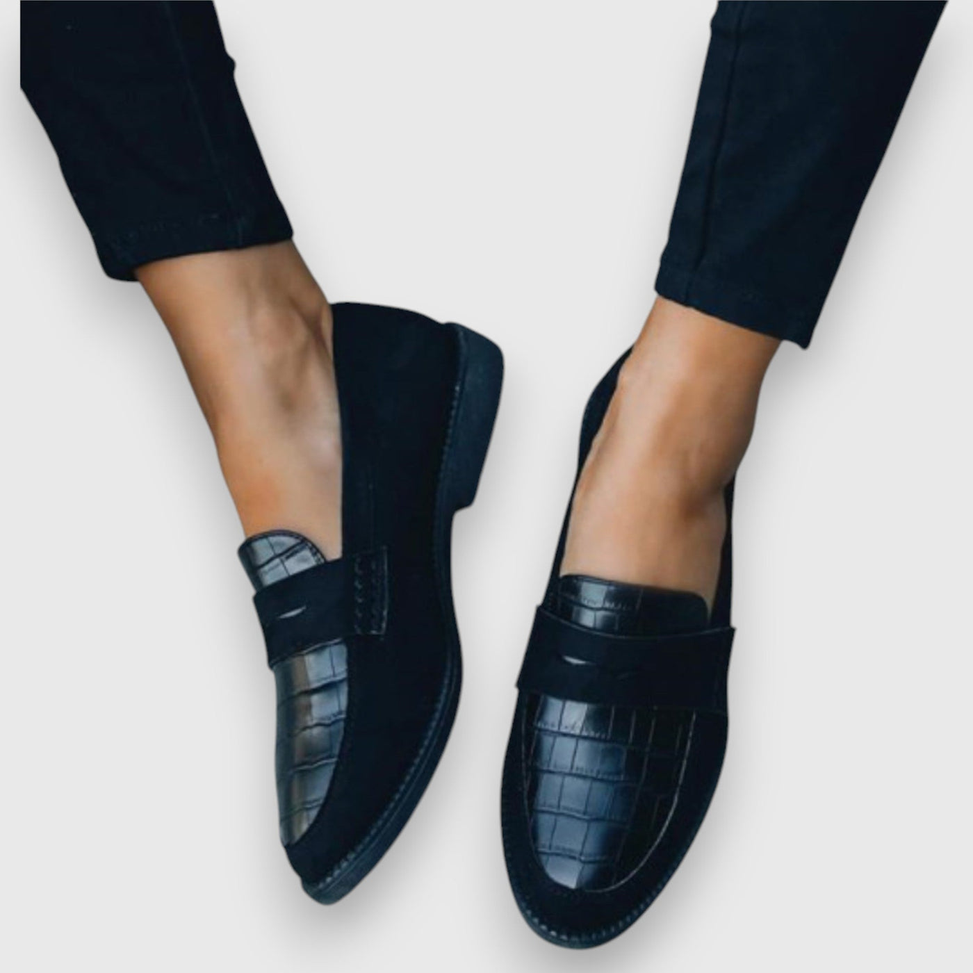 Renee | Croc-Textured Orthopedic Loafer