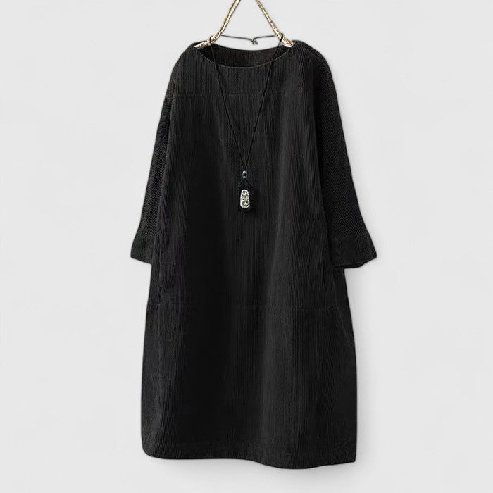 Harper | Minimalist Loose-Fit Cord Dress