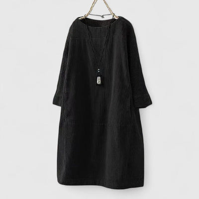 Harper | Minimalist Loose-Fit Cord Dress