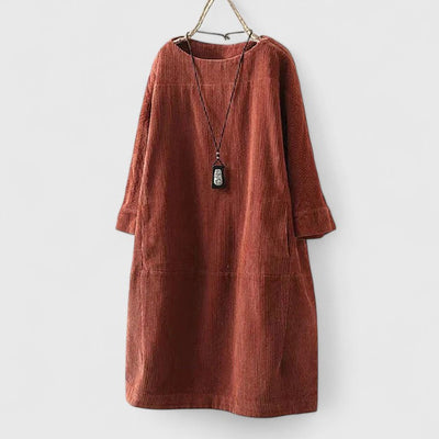 Harper | Minimalist Loose-Fit Cord Dress