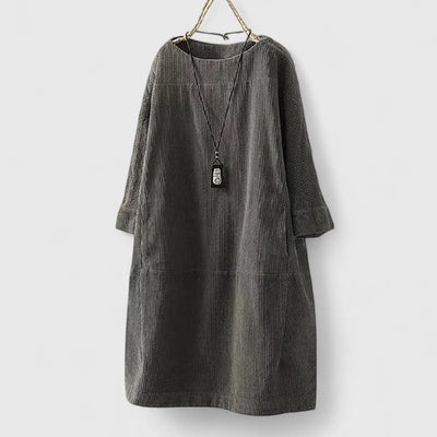 Harper | Minimalist Loose-Fit Cord Dress