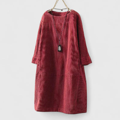 Harper | Minimalist Loose-Fit Cord Dress