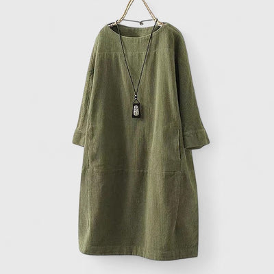 Harper | Minimalist Loose-Fit Cord Dress