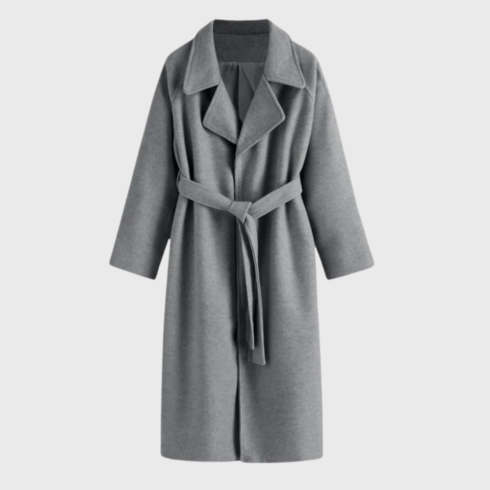 Evelyn | Cozy Belted Wool Blend Coat