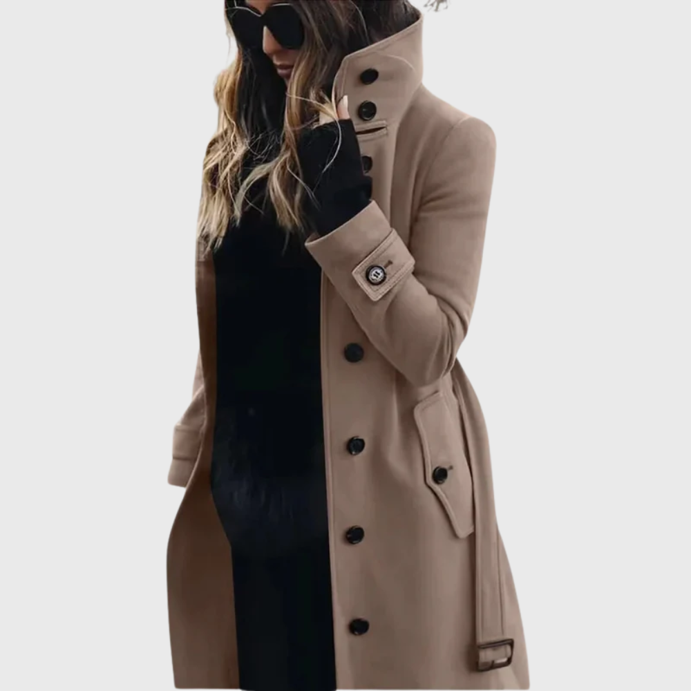 Eleanor | Elegant High-Collar Winter Coat